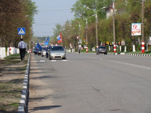 По улицам города Шумерли в память о Победе в Великой Отечественной войне прошел автопробег