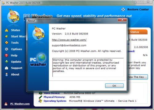 Portable PC Washer 2.0.5 Build 082508